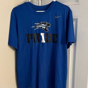 Nike Blue Graphic Tee with Pride Design